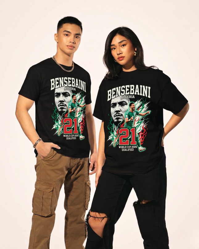 Algeria Ramy Bensebaini #21 Soccer World Cup 2026 Unisex Fan T-Shirt