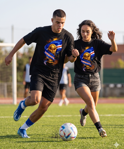 T-shirt unisexe fan de la Coupe du Monde 2026 et du drapeau du Cap-Vert