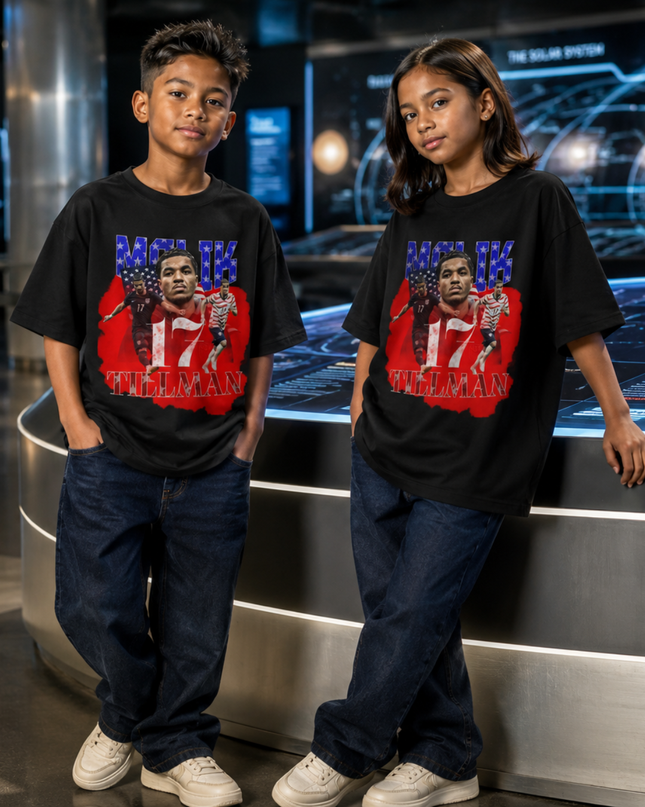 Malik Tillman USA #17 Kids Fan T-Shirt