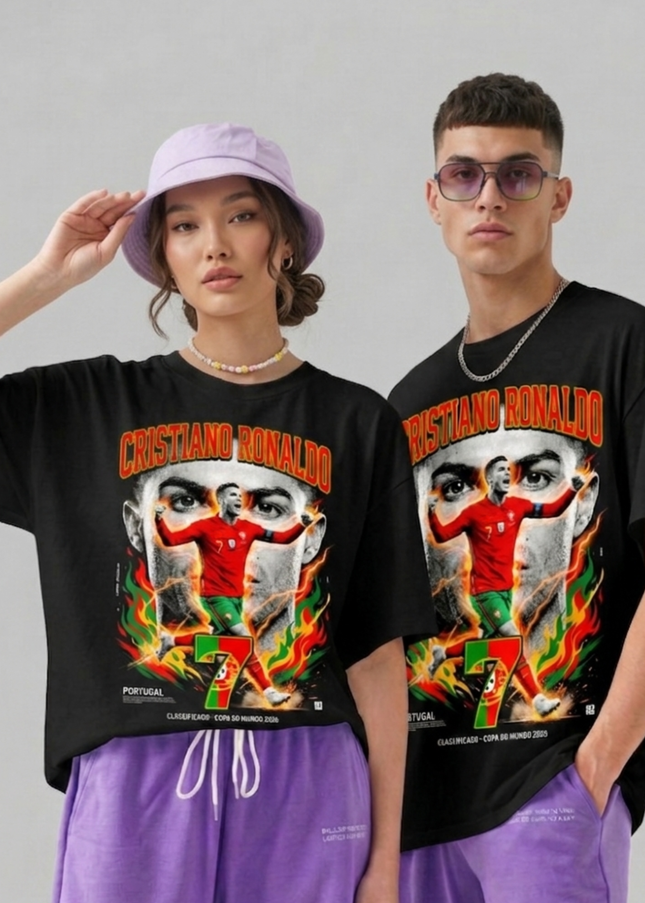 Cristiano Ronaldo #7 Portugal Clasificados Copa Do Mundo Soccer World Cup 2026 Unisex Fan T-Shirt
