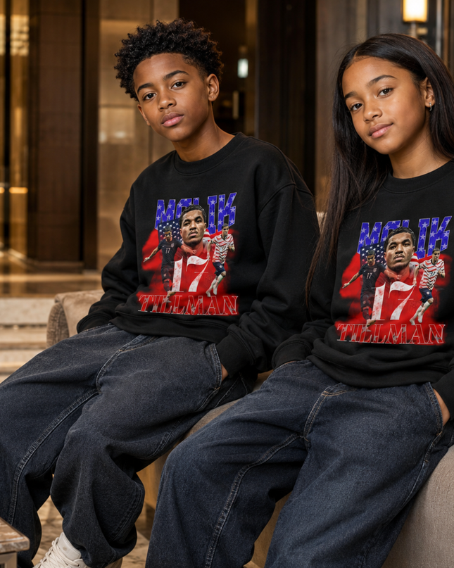 Malik Tillman USA 2026 Kids Fan Crewneck