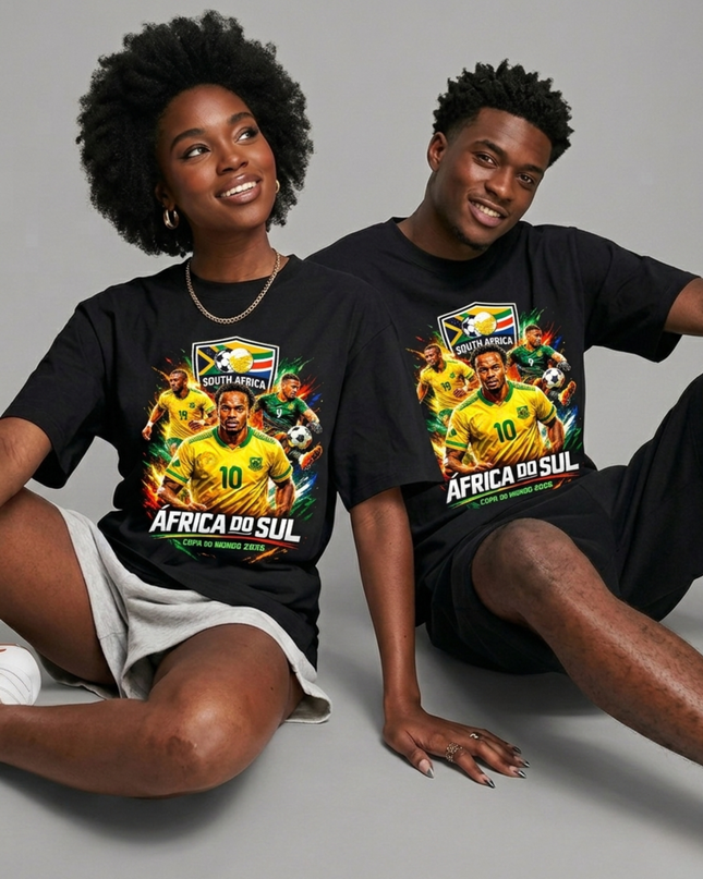 Afrique du Sud 2026 T-shirt de supporter unisexe Coupe du Monde de Football Édition Joueur