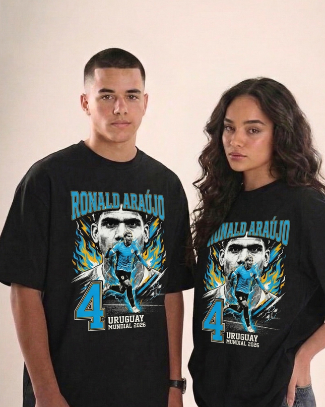 Ronald Araújo #4 Uruguay Mundial 2026 Unisex Fan T-Shirt
