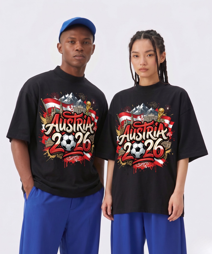 Austria 2026 Graffiti Street Art Soccer Unisex Fan T-Shirt