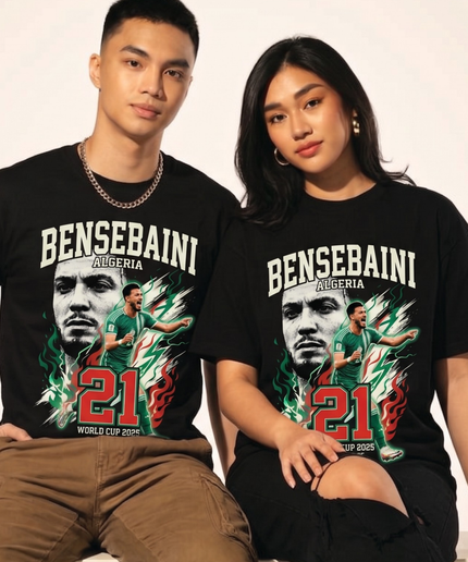 Algérie Ramy Bensebaini #21 Maillot de supporter unisexe Coupe du monde de football 2026