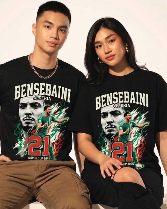 Algeria Ramy Bensebaini #21 Soccer World Cup 2026 Unisex Fan T-Shirt