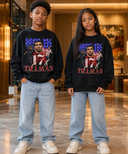 Malik Tillman USA 2026 Kids Fan Crewneck