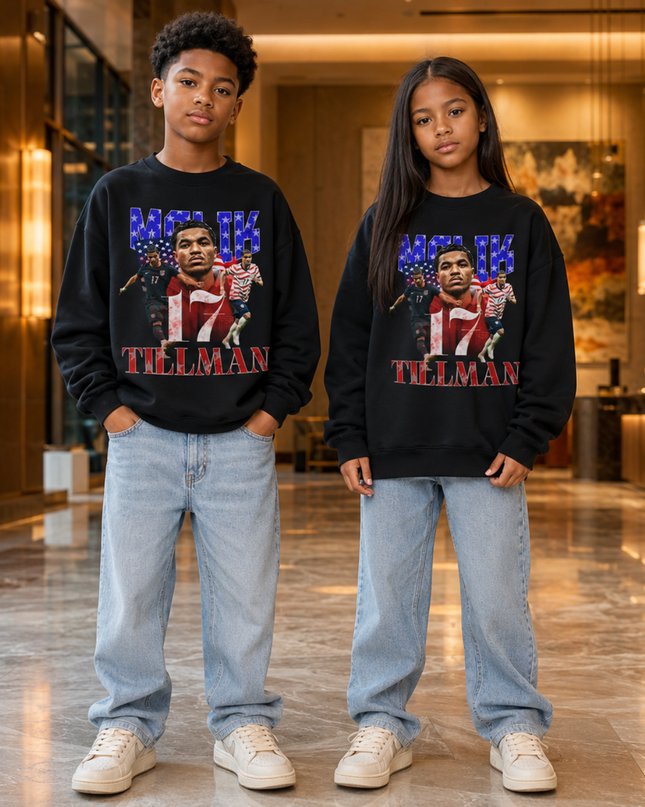 Malik Tillman USA 2026 Kids Fan Crewneck