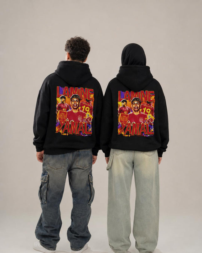 Lamine Yamal #19 Espagne Pop Art Vibrant Unisexe Fan Hoodie