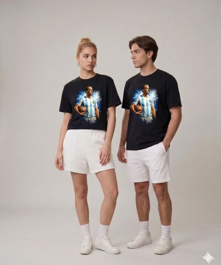 T-shirt unisexe de fan de football Alfredo Di Stéfano, légende argentine, Coupe du Monde