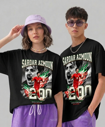 T-shirt unisexe fan Sardar Azmoun Iran #20 Qualifié