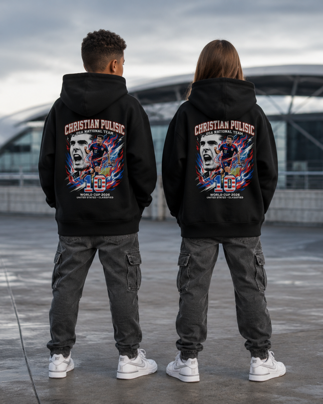 Christian Pulisic #10 USA Kids Fan Hoodie