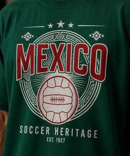 Mexico Soccer Heritage Est. 1927 Kids Fan T-Shirt