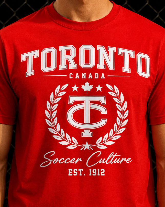 Toronto Canada Soccer Culture Est. 1912 Kids Fan T-Shirt