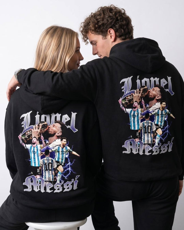 Lionel Messi Argentina Gothic Lightning Unisex Fan Hoodie