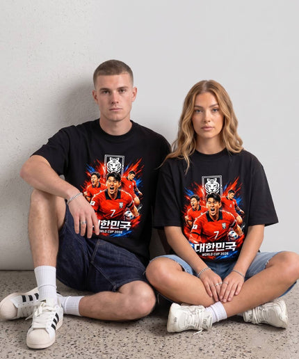 T-shirt unisexe pour fans de la Coupe du Monde 2026 de Son Heung-min #7 대한민국 Corée du Sud