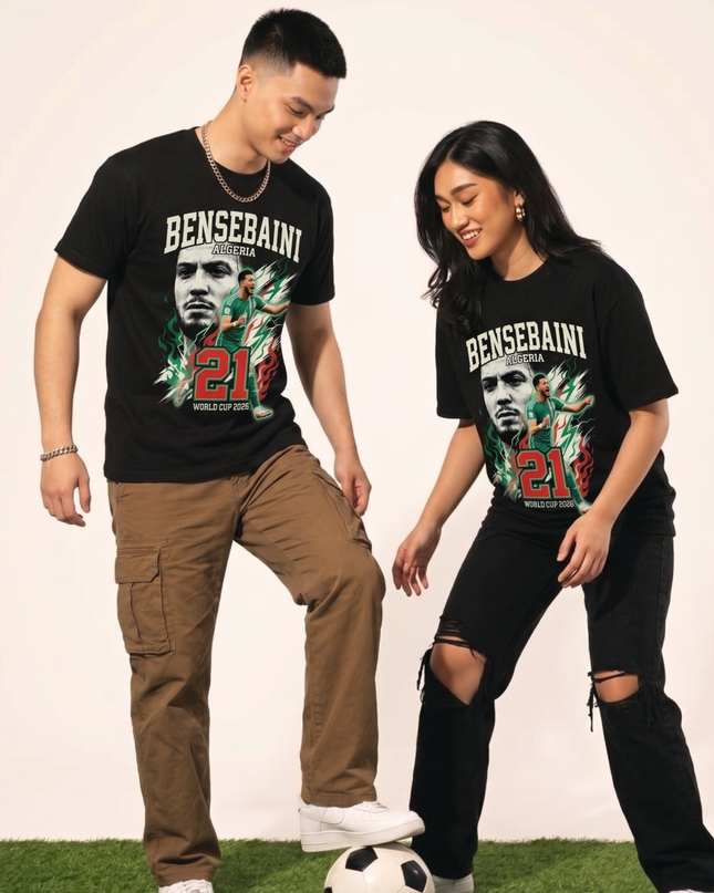 Algeria Ramy Bensebaini #21 Soccer World Cup 2026 Unisex Fan T-Shirt
