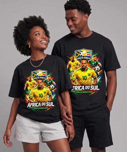 Afrique du Sud 2026 T-shirt de supporter unisexe Coupe du Monde de Football Édition Joueur
