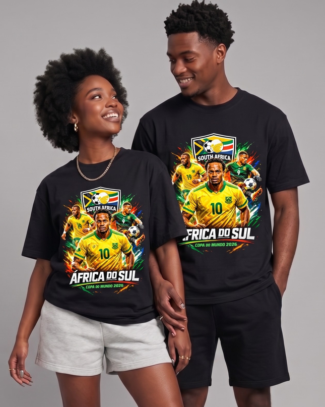 Afrique du Sud 2026 T-shirt de supporter unisexe Coupe du Monde de Football Édition Joueur