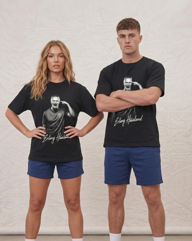 T-shirt unisexe fan Norvège Erling Haaland Célébration