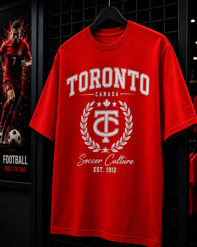 Toronto Canada Soccer Culture Est. 1912 Kids Fan T-Shirt