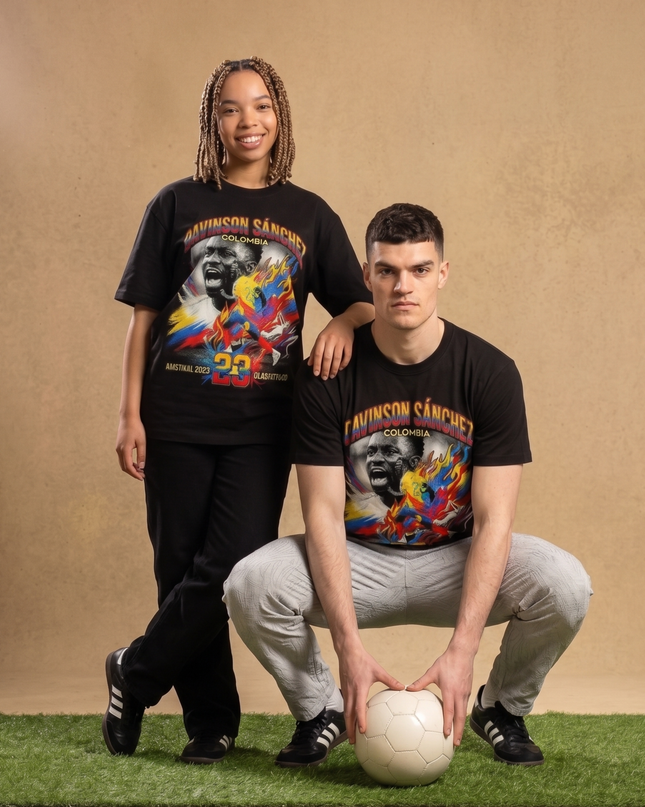 T-Shirt Unisexe Davinson Sánchez #23 – Colombie Qualifié pour les Fans