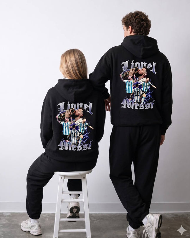 Lionel Messi Argentina Gothic Lightning Unisex Fan Hoodie