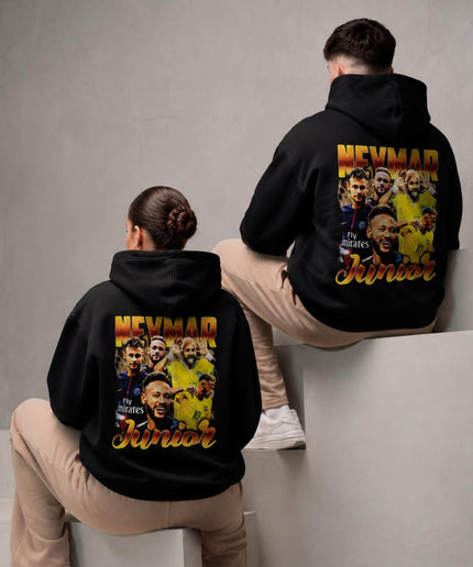 Sweat à capuche unisexe Fan Neymar Junior Rétro Collage