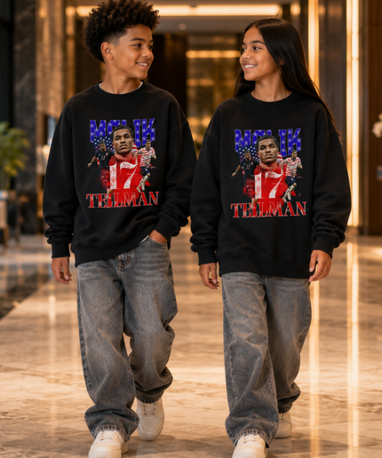 Malik Tillman USA 2026 Kids Fan Crewneck
