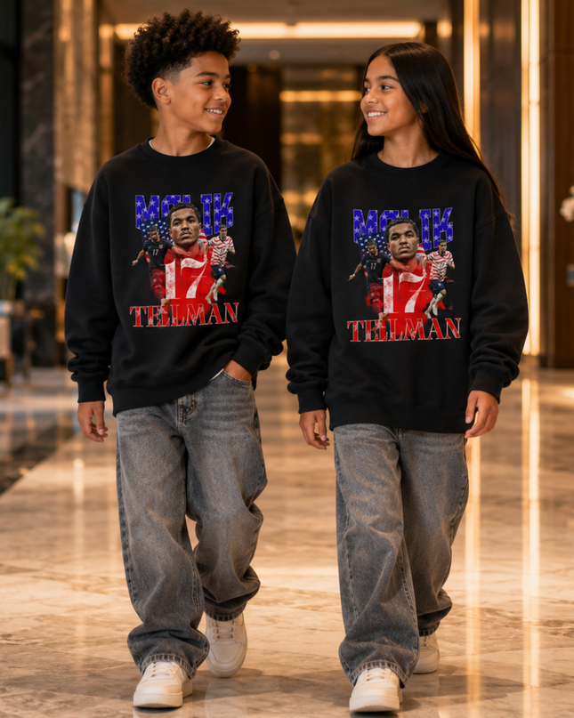 Malik Tillman USA 2026 Kids Fan Crewneck