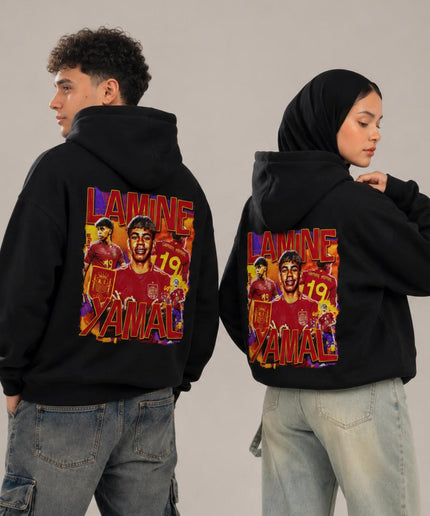 Lamine Yamal #19 Spain Vibrant Pop Art Unisex Fan Hoodie