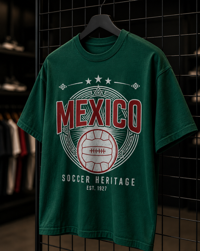 Mexico Soccer Heritage Est. 1927 Kids Fan T-Shirt