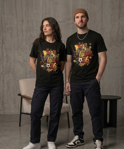 Belgium 2026 Graffiti Fiesta Soccer World Cup Unisex Fan T-Shirt