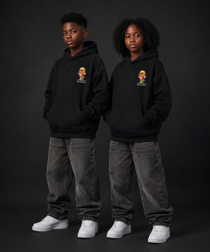 Ronaldinho Brazil Ball Balance Kids Fan Hoodie