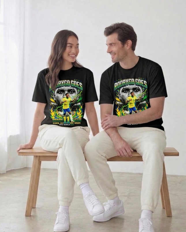 Rodrygo Goes #11 Brasil Copa Do Mundo Soccer World Cup 2026 Unisex Fan T-Shirt