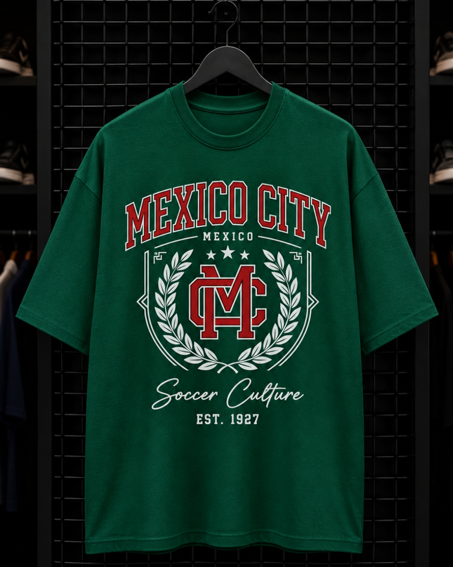 Mexico City MC Crest Soccer Culture Est. 1927 Kids Fan T-Shirt