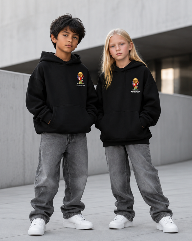 Jonathan David Canada Kids Fan Hoodie - Red Graphic Edition