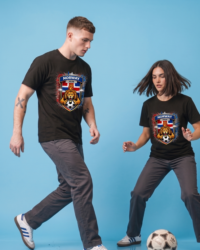 Norway 2026 World Cup Lion Crest Unisex Fan T-Shirt