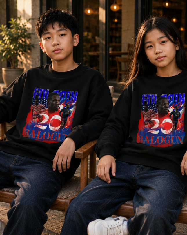 Folarin Balogun USA 2026 Kids Fan Crewneck