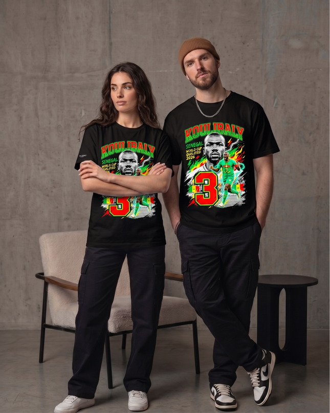 Koulibaly #3 Senegal World Cup Qualified 2026 Unisex Fan T-Shirt