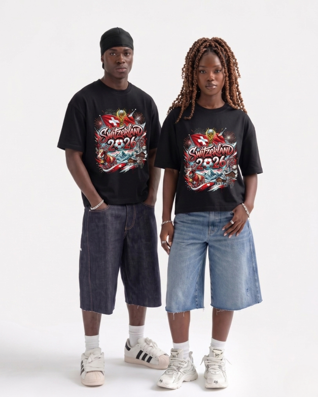 Switzerland 2026 Graffiti Heritage Edition Soccer World Cup Unisex Fan T-Shirt
