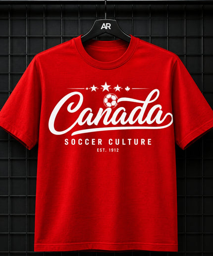 Canada Soccer Culture Est. 1912 Script Unisex Fan T-Shirt