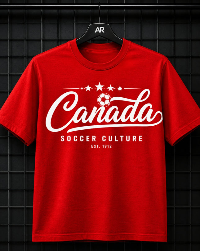 Canada Soccer Culture Est. 1912 Script Unisex Fan T-Shirt