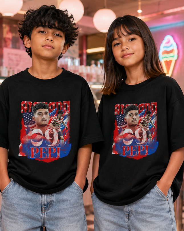 Ricardo Pepi USA #9 Kids Fan T-Shirt