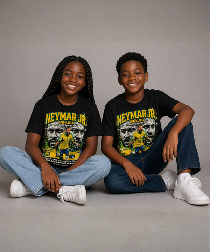 Neymar Jr Brésil Coupe du Monde 2026 Qualifié T-shirt Enfant Fan