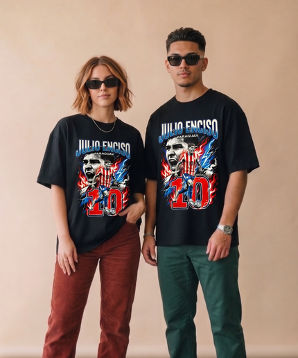 T-shirt Unisexe Fan Julio Enciso #10 Paraguay Coupe du Monde de Football 2026