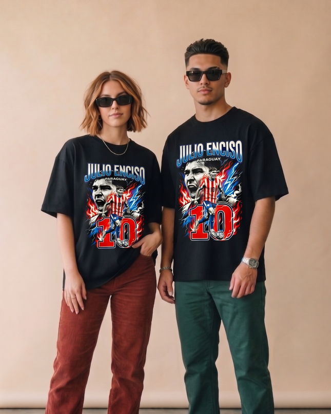 Julio Enciso #10 Paraguay Soccer World Cup 2026 Unisex Fan T-Shirt