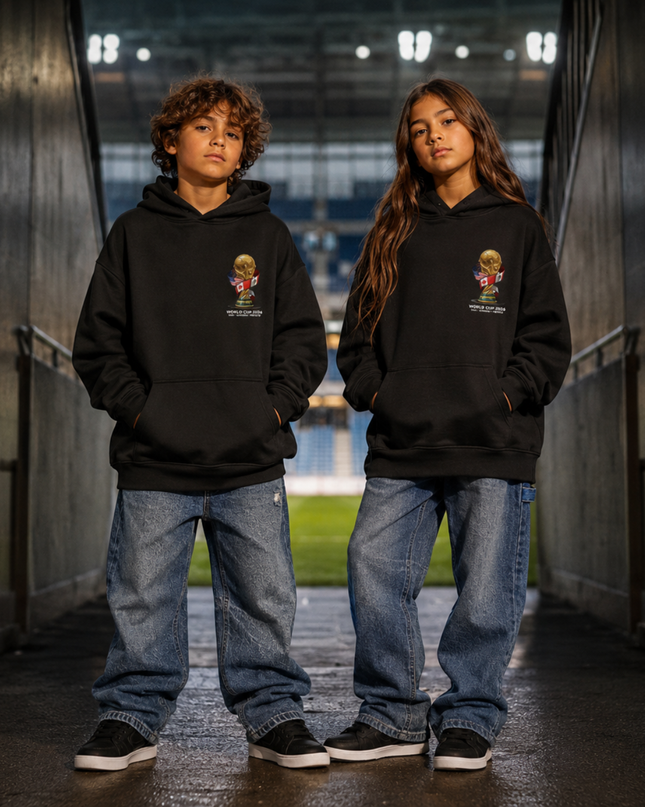 Lamine Yamal Barcelona Blaugrana Script Signature Swoosh Kids Fan Hoodie