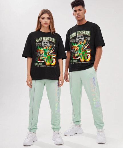 Algérie Ramy Bensebaini #15 T-shirt unisexe fan Coupe du Monde de Football 2026