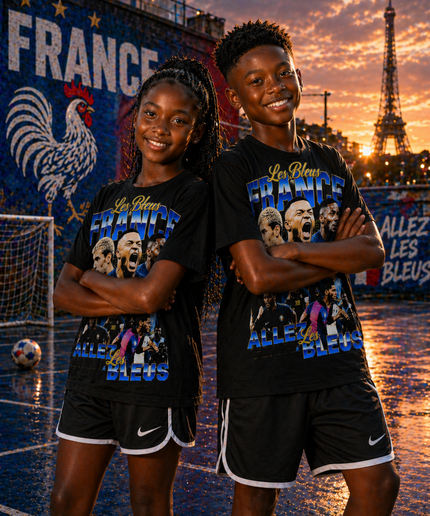 France Les Bleus Allez Kids Fan T-Shirt